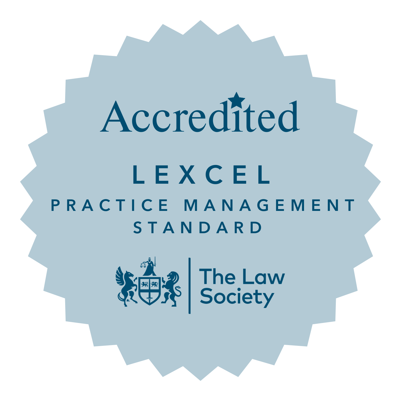 Lexcel Accredited — Practice Management Standard, The Law Society
